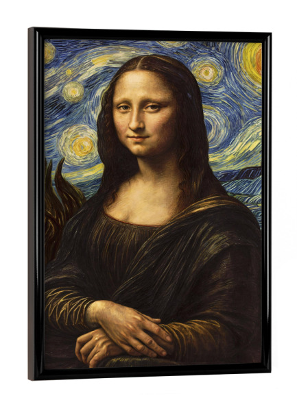 Poster mit schwarzem Rahmen "Mona Gogh" artboxONE - Menschen,Lustig