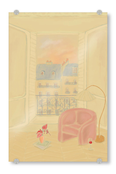 Acrylglasbild "Gemütliches Paris" artboxONE - Reise,Architektur,Städte / Paris,Für Mama,Essen & Trinken / Alkohol