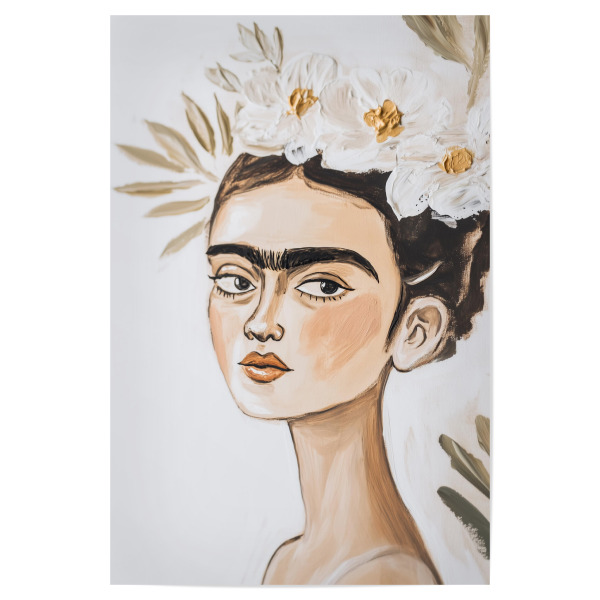 Poster 30x20 cm "Zarte Boho Frida" artboxONE - Floral,Abstrakt,Menschen