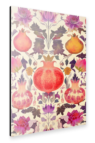 Alu-Dibond "Granatapfel Naturkunst" 30x20 cm artboxONE