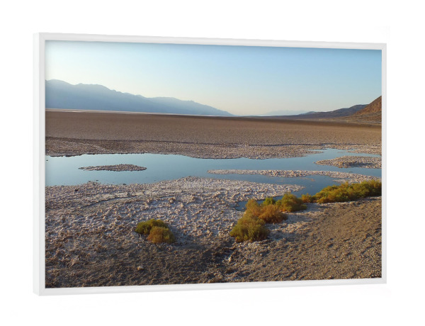Poster mit weißem Rahmen "Badwater Pool at Death Valley NP" artboxONE - Natur,Reise,Reise / Länder