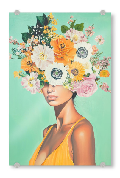 Acrylglasbild "Frühlingsblumen Marie" artboxONE - Natur,Floral,Menschen