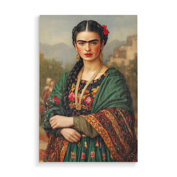 Holzbild "Frida die Seele Mexikos" artboxONE - Floral,Menschen,Weihnachten