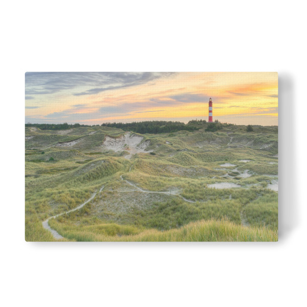 Leinwandbild "Dünen beim Leuchtturm Amrum" artboxONE - Natur,Reise,Reise / Strand und Meer