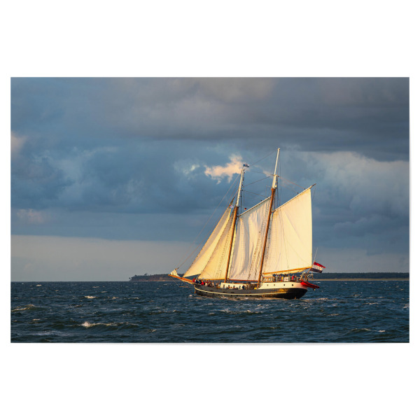 Poster 30x20 cm "Segelschiff mit Segel" artboxONE - Natur,Reise,Reise / Strand und Meer