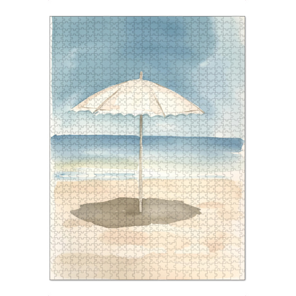 Puzzle Ravensburger "Boho Sonnenschirm" artboxONE - Natur,Abstrakt,Reise / Strand und Meer