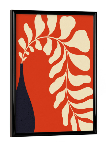 Poster mit schwarzem Rahmen "Galitsyna - Lazy Branch" artboxONE - Natur,Floral