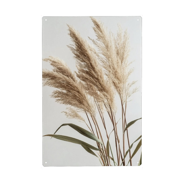 Holzbild "Rustikale Schilfpflanzen" artboxONE - Natur,Floral - Schilfpflanzen,Weizengras