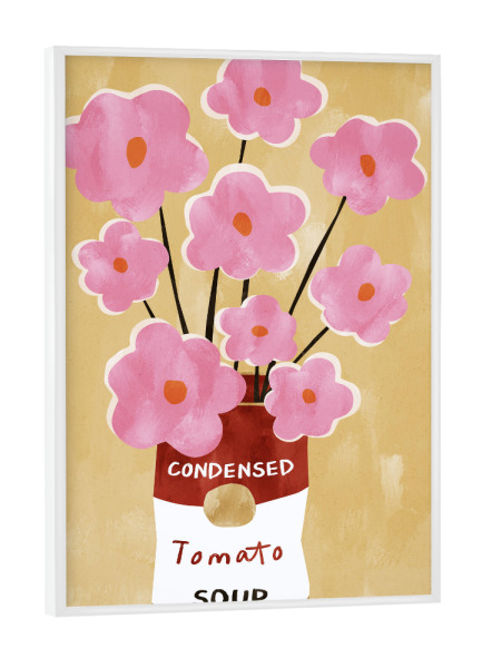 Poster mit weißem Rahmen "Tomatensuppe von TAS" artboxONE - Natur,Floral,Abstrakt