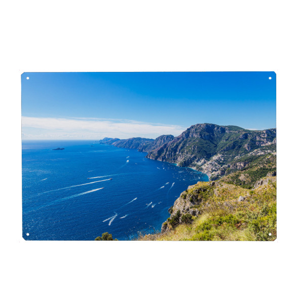 Holzbild "Halbinsel von Sorrent" artboxONE - Natur,Reise,Reise / Strand und Meer,Reise / Länder