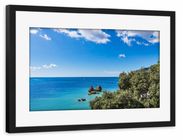 Poster mit Rahmen schwarz "Amalfiküste in Italien" artboxONE - Natur,Reise,Reise / Strand und Meer,Reise / Länder