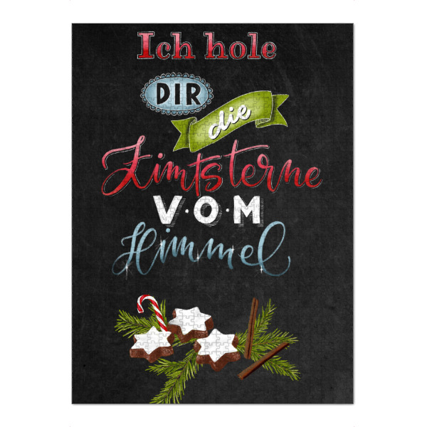 Puzzle Ravensburger "Zimtsterne" artboxONE - Typografie,Essen & Trinken,Weihnachten