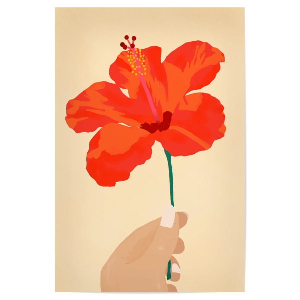Poster "Hibiskus-Zuneigung" artboxONE - Natur,Floral