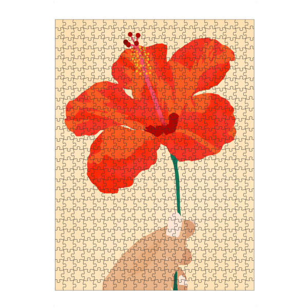 artboxONE Puzzle "Hibiskus-Zuneigung" artboxONE - Natur,Floral