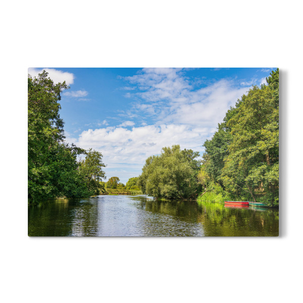 Galerie-Print "Warnow mit Booten" 30x20 cm artboxONE