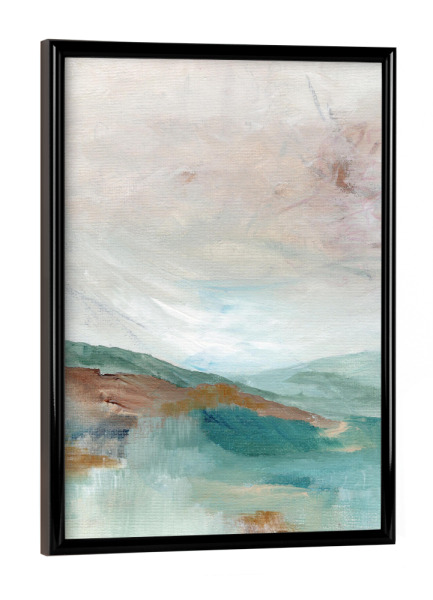 Poster mit schwarzem Rahmen "Blue Pearl" artboxONE - Abstrakt