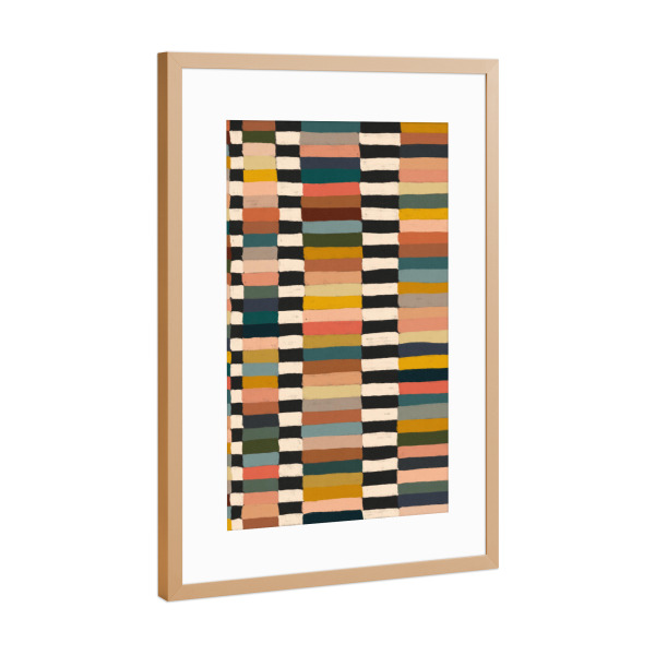 Poster mit Rahmen Kupfer "Galitsyna - Mix Stripes Tre" artboxONE - Abstrakt,Geometrie