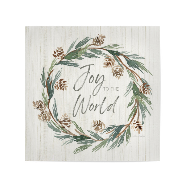 Poster 20x20 cm "Freude für den Weltkranz" artboxONE - Typografie,Natur,Weihnachten - Freude,Weihnachten,Feiertag,Kranz