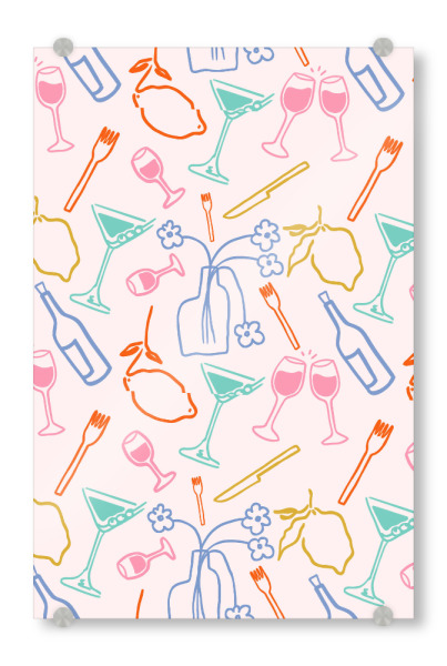 Acrylglasbild "Toskanischer Abend" artboxONE - Abstrakt