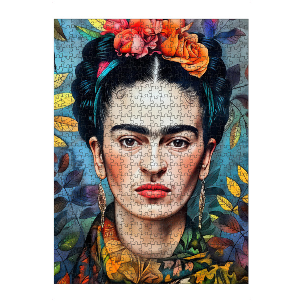 Puzzle Ravensburger "Frida-Porträt H" artboxONE - Menschen - Frida,Frida kahlo,Porträt,Frau,Mädchen - Bild frida