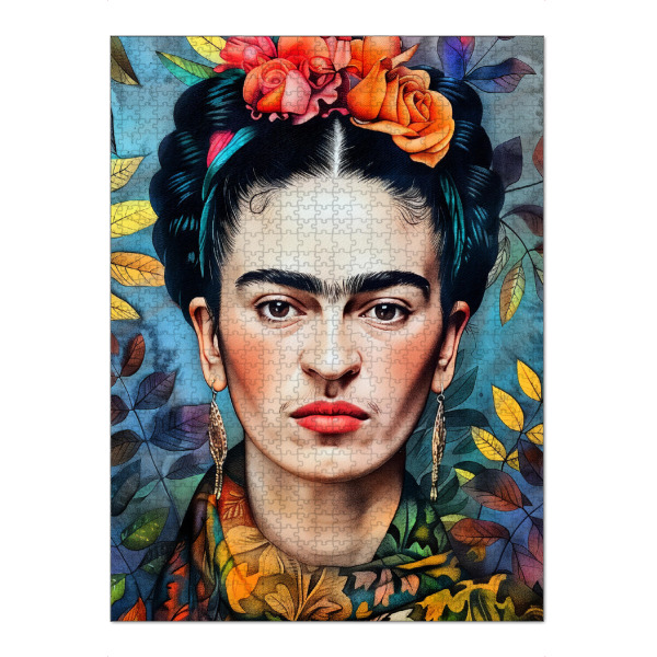 Puzzle Ravensburger "Frida-Porträt H" artboxONE - Menschen - Frida,Frida kahlo,Porträt,Frau,Mädchen - Bild frida