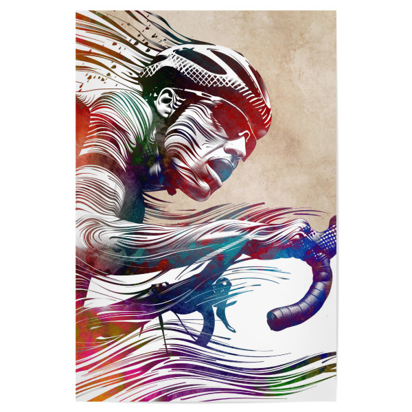 Poster 30x20 cm "Radsportkunst AC" artboxONE - Sport,Sport / Sommerspiele - Fahrrad,Biker,Fahrrad,Radfahrer,Radfahren,Sport