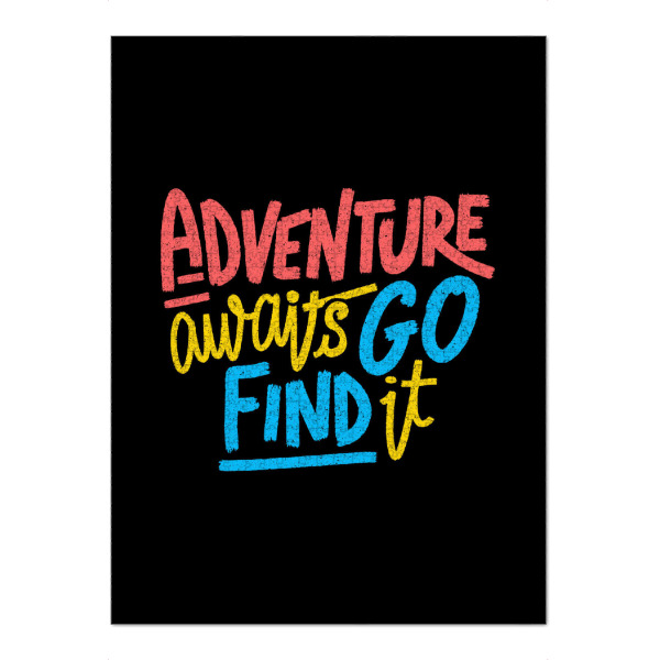 Puzzle Ravensburger "Abenteuer erwartet Sie" artboxONE - Typografie,Natur