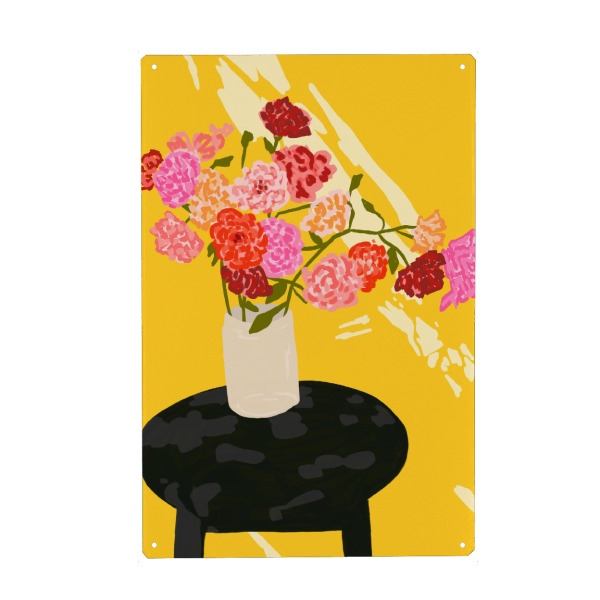 Holzbild "Fensterglühen" artboxONE - Floral