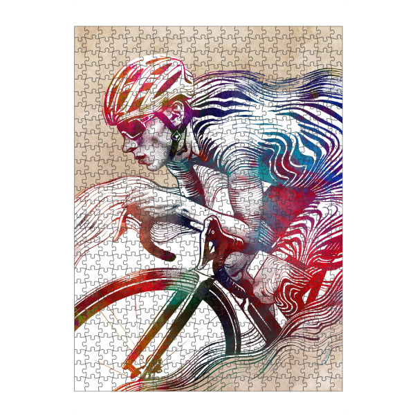 artboxONE Puzzle "Radsportkunst AB" artboxONE - Sport,Sport / Sommerspiele - Radfahren,Fahrrad,Biker,Radfahrer,Fahrrad,Sport - Bild radfahren