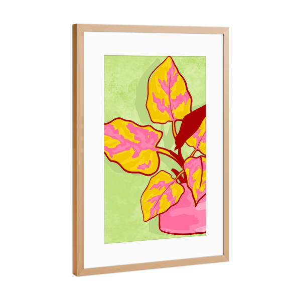 Poster mit Rahmen Kupfer "Frühlingsgartenkunst" artboxONE - Floral