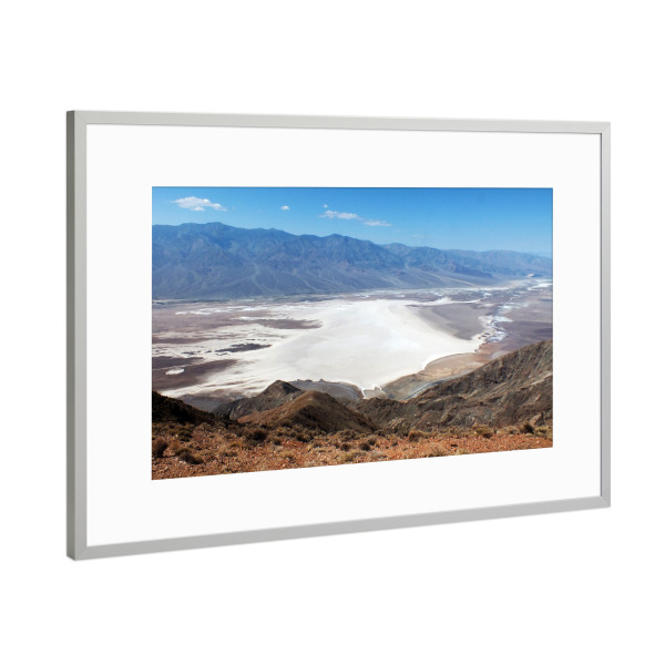 Poster mit Rahmen Silber "Dantes View" artboxONE - Natur,Reise,Reise / Länder