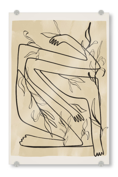 Acrylglasbild "Time To Bloom von TAS" artboxONE - Natur,Floral,Abstrakt