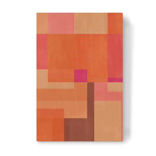 Leinwandbild "Rosa geometrisch von TAS" artboxONE - Abstrakt,Geometrie