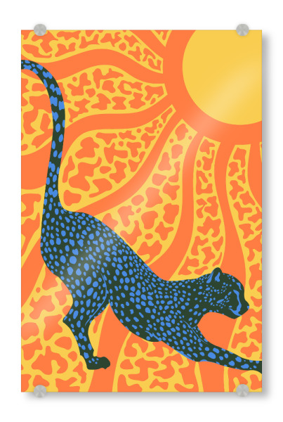 Acrylglasbild "Sunny Stripes" artboxONE - Tiere