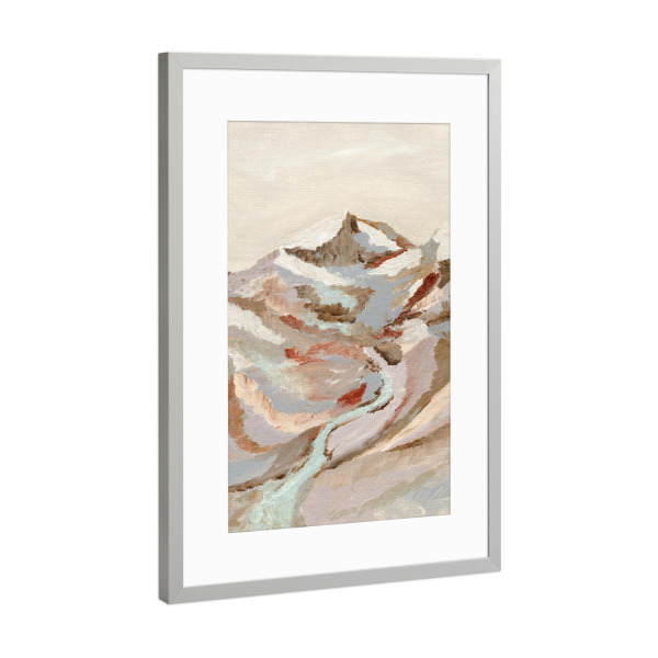 Poster mit Rahmen Silber "Earthen muted rocky" artboxONE - Natur,Reise,Abstrakt