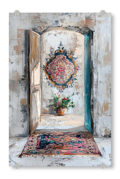 Acrylglasbild "Mediterranes Raumflair" artboxONE - Natur,Floral,Abstrakt