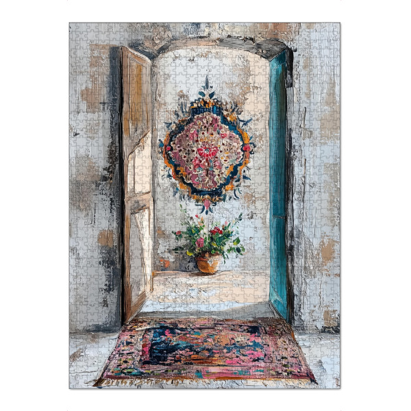 Puzzle Ravensburger "Mediterranes Raumflair" artboxONE - Natur,Floral,Abstrakt