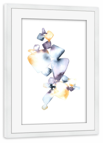 Poster mit Rahmen weiß "Abstract - Colorful Shapes" artboxONE - Abstrakt,Geometrie