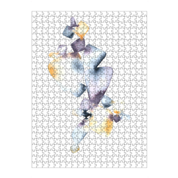 Puzzle Ravensburger "Abstract - Colorful Shapes" artboxONE - Abstrakt,Geometrie - Watercolor,Abstract,Abstract shapes,Watercolor shapes,Abstract art