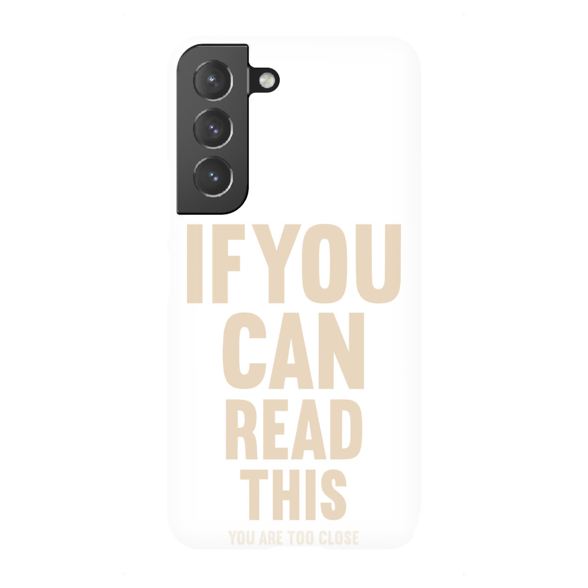 "If you can read this (beige)"für Samsung Galaxy - Premium-Case Handyhülle artboxONE