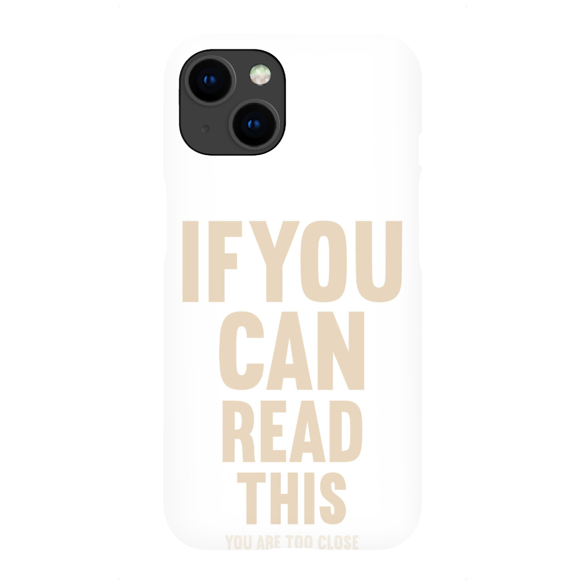 "If you can read this (beige)"für iPhone - Premium-Case Handyhülle artboxONE