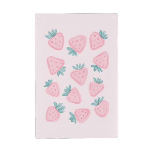 Holzbild "Süße Erdbeeren" artboxONE - Essen & Trinken / Obst & Gemüse