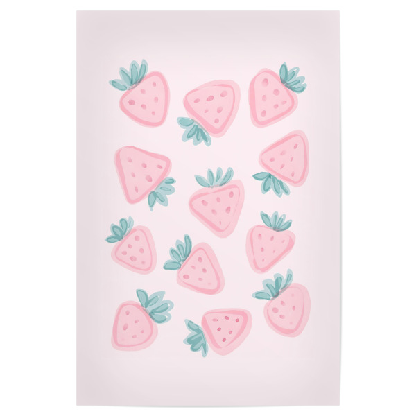 Poster 30x20 cm "Süße Erdbeeren" artboxONE - Essen & Trinken / Obst & Gemüse