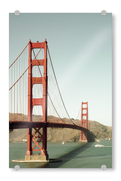 Acrylglasbild "Golden Gate Bridge at SFO" artboxONE - Reise,Architektur,Reise / Strand und Meer,Reise / Länder,Städte / San Francisco