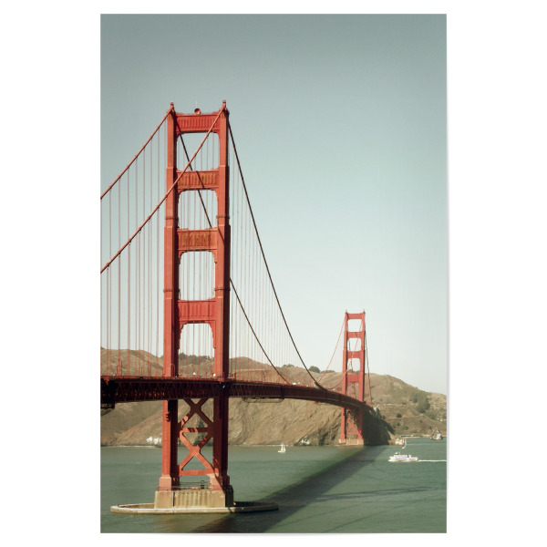 Poster 30x20 cm "Golden Gate Bridge at SFO" artboxONE - Reise,Architektur,Reise / Strand und Meer,Reise / Länder,Städte / San Francisco