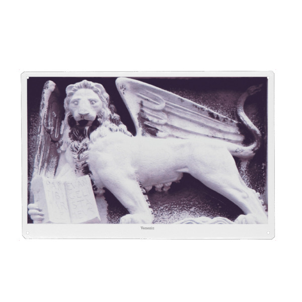 Holzbild "Der geflügelte Löwe von Venedig" artboxONE - Reise,Städte / Venedig,Reise / Länder