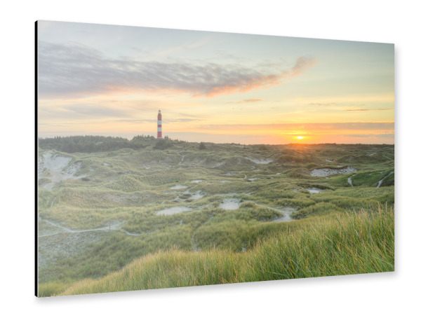 Alu-Dibond "Dünen beim Leuchtturm auf Amrum" 30x20 cm artboxONE