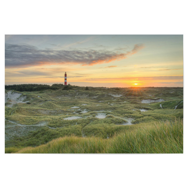 Poster 30x20 cm "Dünen beim Leuchtturm auf Amrum" artboxONE - Natur,Reise,Reise / Strand und Meer