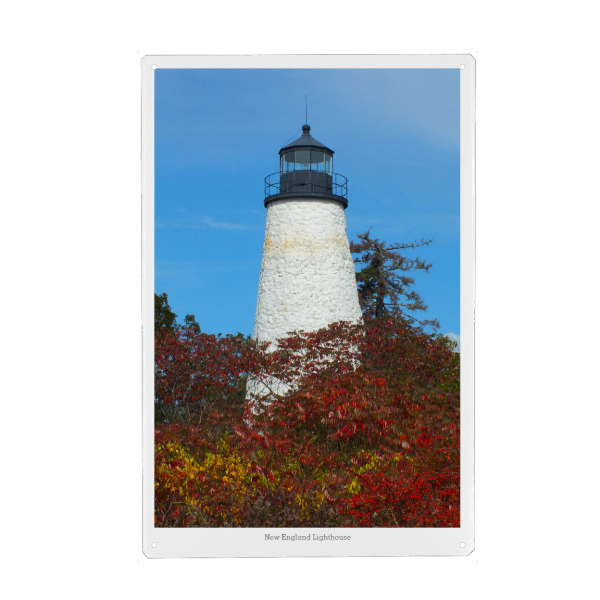 Metall Poster "Neuengland Lighthouse" artboxONE - Reise,Architektur,Reise / Strand und Meer,Reise / Länder