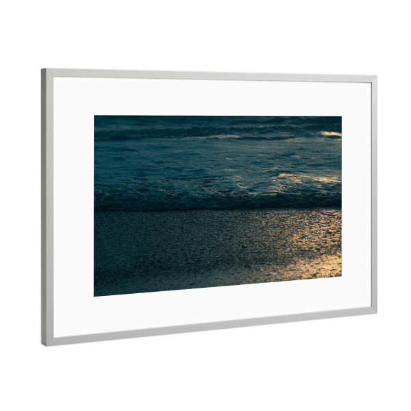 Poster mit Rahmen Silber "Sonnenspiegelung im Meer" artboxONE - Natur,Reise,Reise / Strand und Meer,Reise / Länder